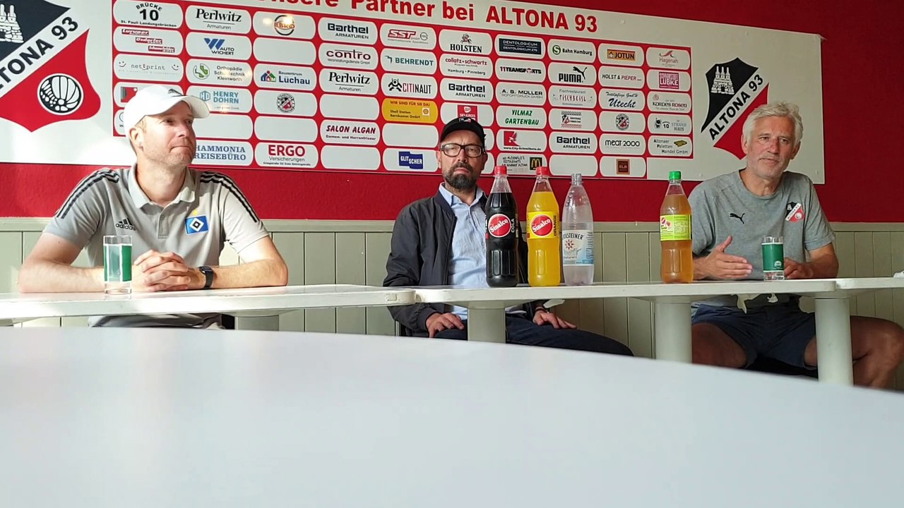 Altona 93 vs. HSV II - die PK mit beiden Trainern