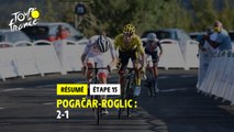 #TDF2020 - Étape 15 - Pogačar - Roglič : 2 - 1