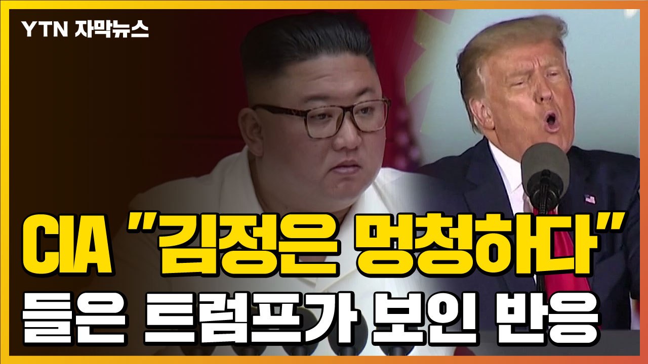 [자막뉴스] CIA "김정은 멍청하다" 하자 트럼프가 보인 반응 / YTN