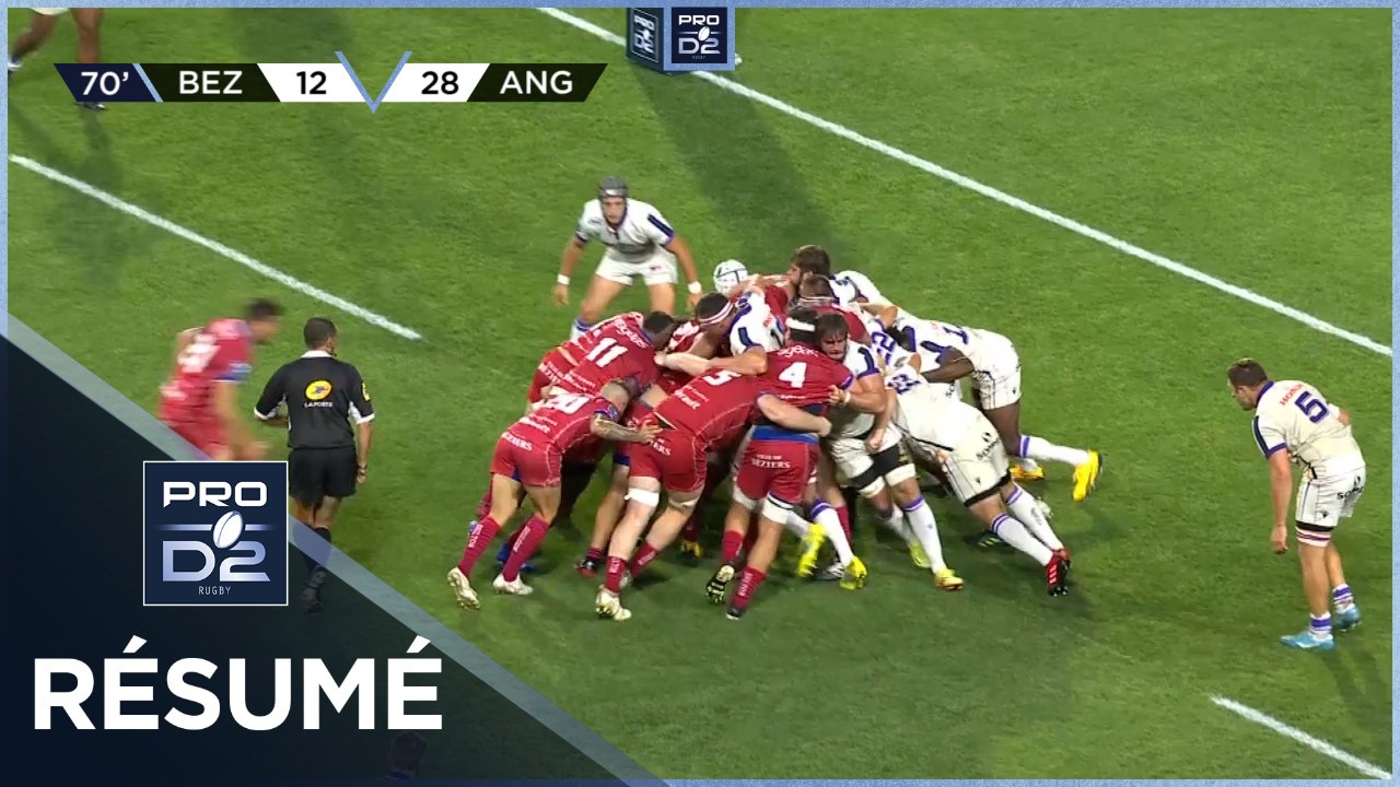 PRO D2 - Résumé AS Béziers Hérault-SA XV Charente: 24-28 - J2 - Saison 2020/2021