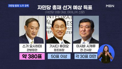 오늘 일본 자민당 총재 선거…스가 "외교는 아베와 상담"