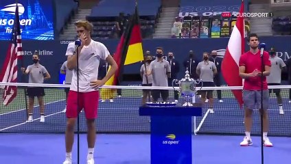 Zverev effondré : l'Allemand a fondu en larmes pendant son discours