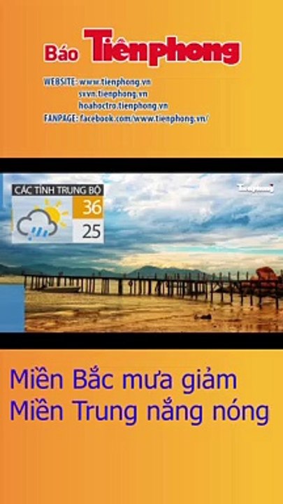 Miền Bắc mưa giảm, miền Trung nắng nóng