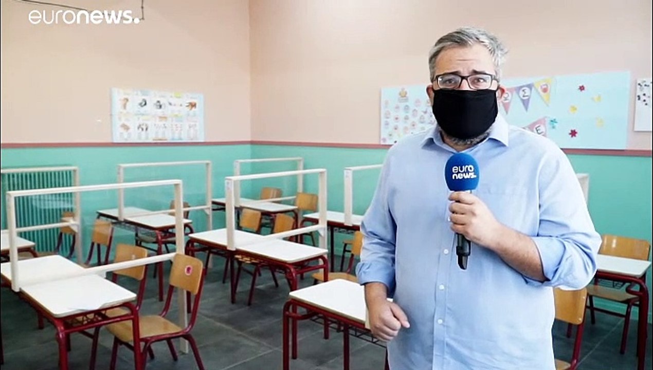 Rentrée scolaire en Grèce : masques pour tous, dès la maternelle