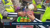 Sosialisasi Korona, Polisi Bagikan Jamu