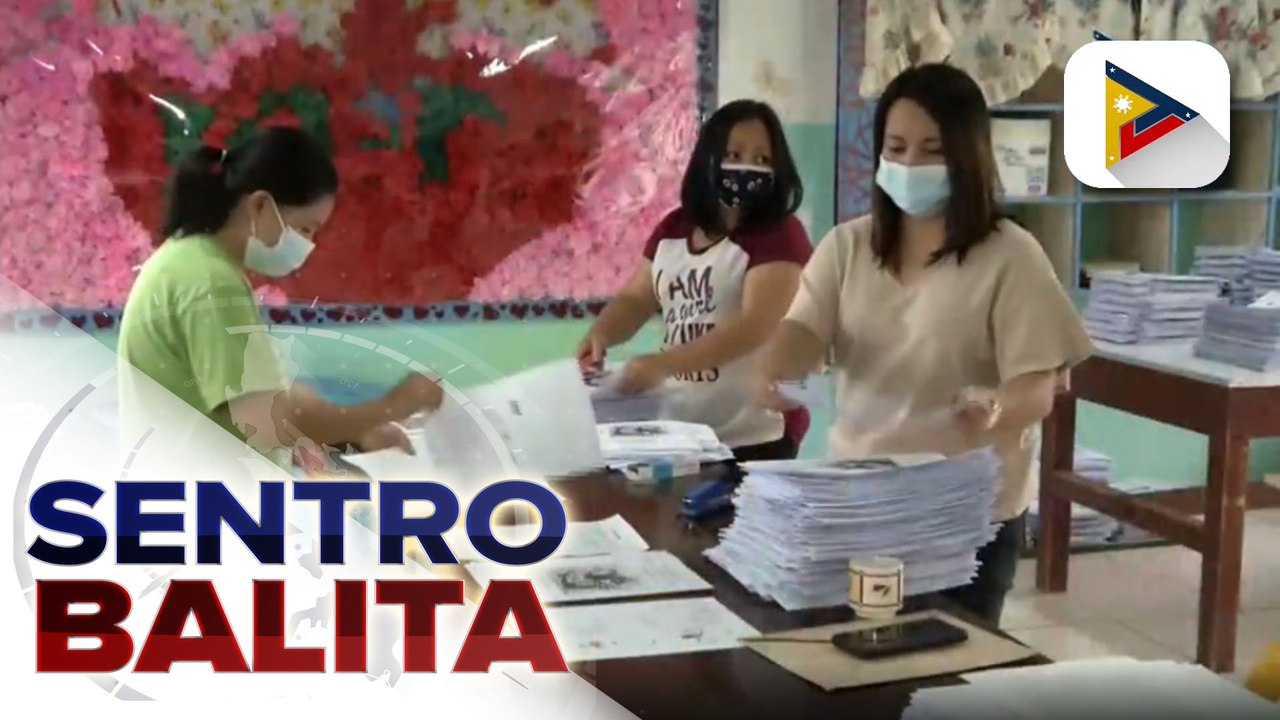 #SentroBalita | Pag-aayos ng modules sa isang paaralan sa Benguet, puspusan; karagdagang kagamitan,  kinakailangan para sa reproduction ng modules