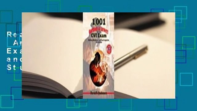 Read 1,001 Questions Answers for the CWI Exam: Welding Metallurgy and Visual Inspection Study