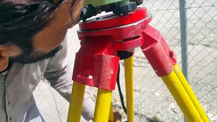 5.How to Set a target(Tribrach + Prism) for Total Station Free Training in Urdu and Hindi