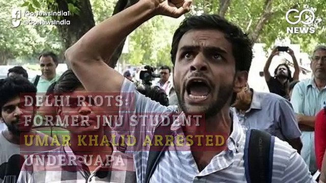 दिल्ली दंगा मामले में छात्र नेता उमर ख़ालिद यूएपीए की धारा में गिरफ़्तार