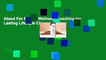 About For Books  Wellness Coaching for Lasting Lifestyle Change  Review