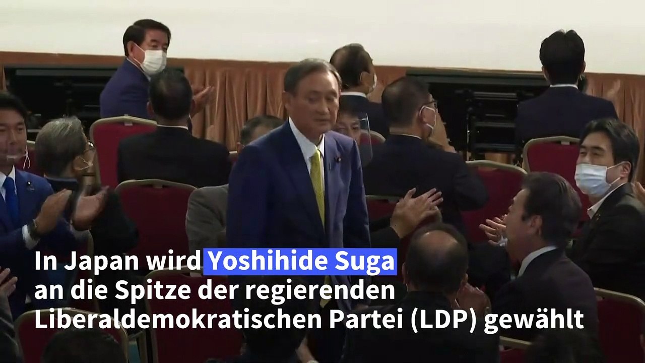 Yoshihide Suga wird neuer Regierungschef Japans