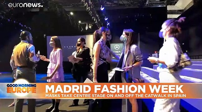 Madrid Fashion Week: Masks take centre stage on and off the catwalk