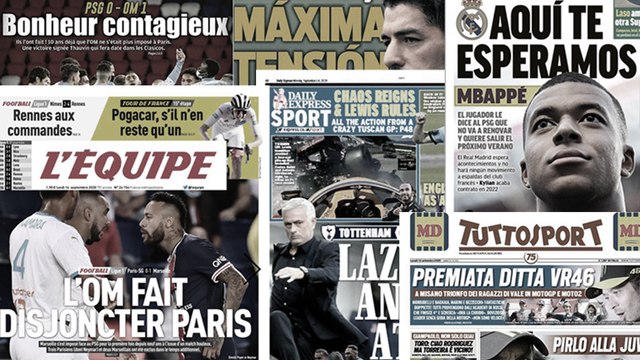 Les accusations de racisme de Neymar font le tour du monde , la presse madrilène tente de séduire Kylian Mbappé