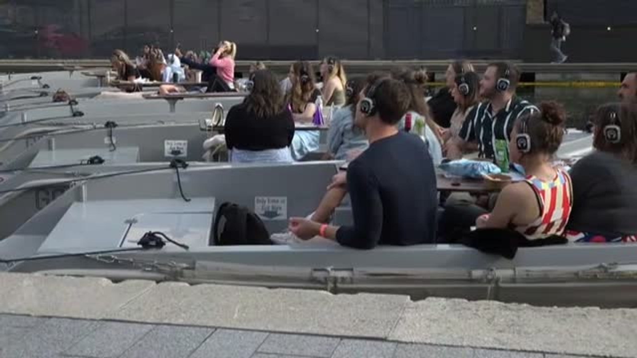 Un cine flotante en Londres