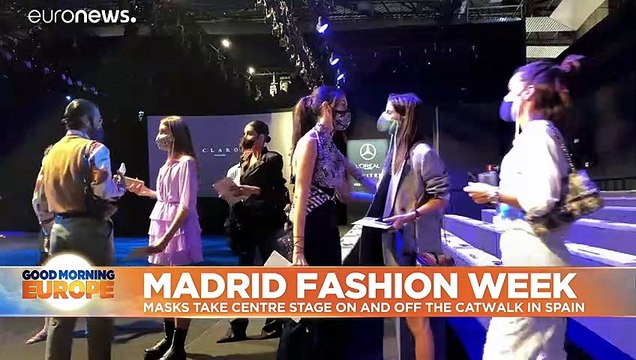 Madrid Fashion Week: Masks take centre stage on and off the catwalk