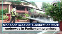 Monsoon session: Sanitisation work underway in Parliament premises