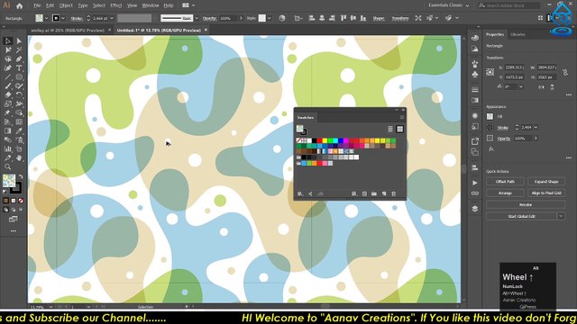 Colors and Swatches | Adobe Illustrator - Color and Pattern Swatches - Class 45 - Urdu / Hindi |free