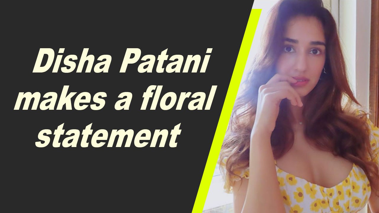 Disha Patani makes a floral statement