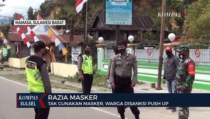 Tak Gunakan Masker, Warga Di Sanksi Push Up