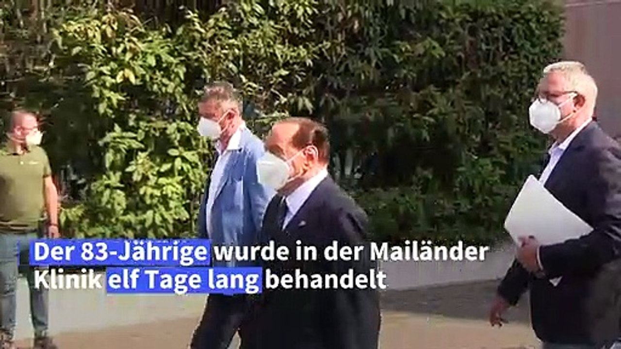Berlusconi verlässt nach Corona-Infektion Krankenhaus