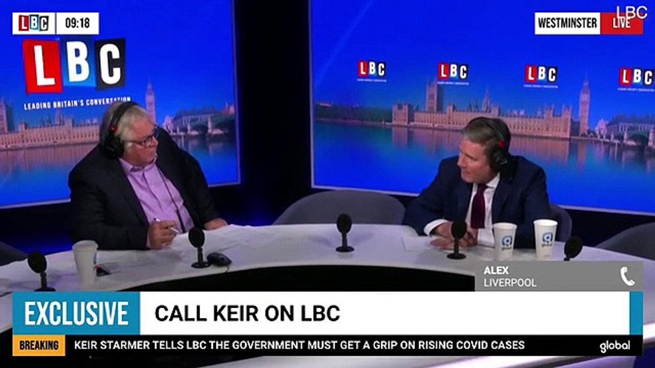 Keir Starmer coughs during appearance on LBC before self-isolation