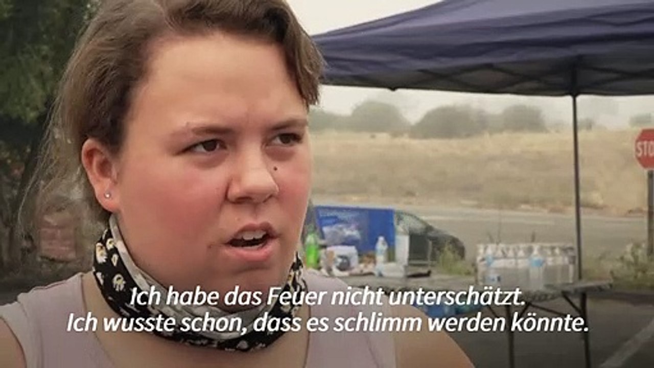 Kalifornische Ortschaft brennt komplett nieder