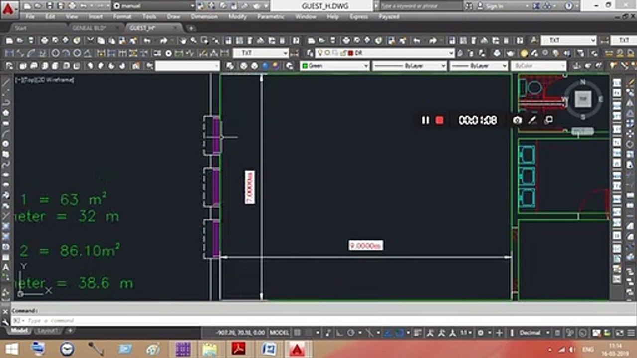 DEEP PAINT AREA ESTIMATION USING AUTO-CAD 2016
