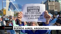 Movilizaciones contra el Gobierno de Alberto Fernández