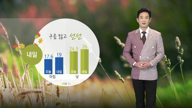 [날씨] 내일 구름 많고 선선...아침 곳곳 짙은 안개 / YTN