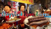 KOREAN STREET FOOD - Gwangjang Market Street Food Tour in Seoul South Korea _ BE