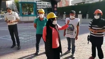 Ermenek'teki maden direnişçileri işverenin evinin önünde
