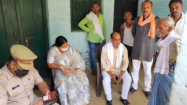 शोक संवेदना व्यक्त करने पहुंची सरिता भदौरिया