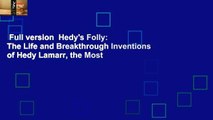 Full version  Hedy's Folly: The Life and Breakthrough Inventions of Hedy Lamarr, the Most