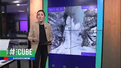 Greenland ice sheet nearly double the size of Manhattan breaks off into the ocean | #TheCube