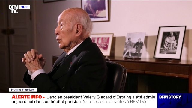 L'ancien président Valéry Giscard d'Estaing a été admis ce lundi dans un hôpital parisien