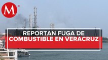 Reportan fuga de combustible sobre el río Coatzacoalcos, en Veracruz