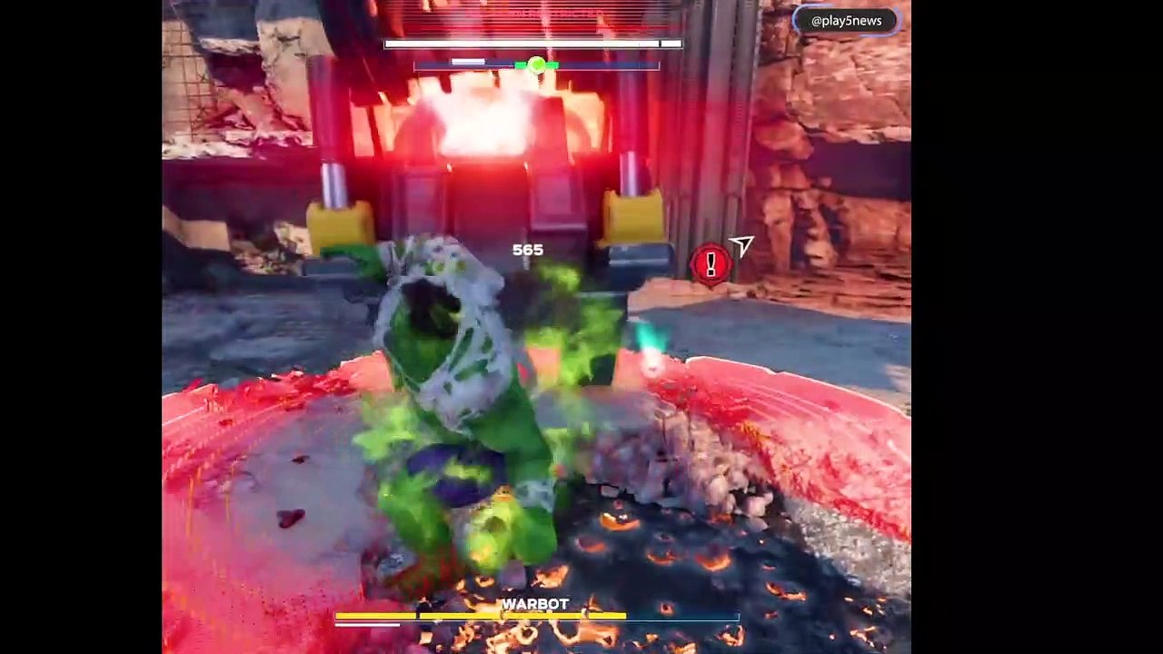 Avengers Game - Green Hulk vs Warbot - Boss Fight! 