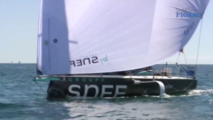 LA SOLITAIRE  URGO LE FIGARO 2020 : Images du bord - Xavier Macaire (Groupe SNEF) - Mardi 1er septembre