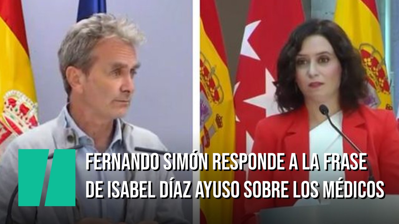 Fernando Simón responde a la frase de Díaz Ayuso que más revuelo ha causado