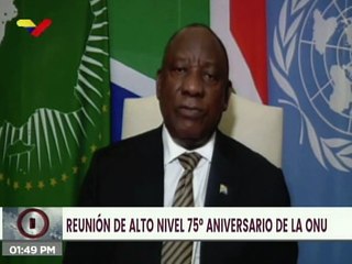 Sudáfrica: Sistema de Naciones Unidas debe garantizar un mundo justo y humanista