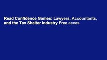 Read Confidence Games: Lawyers, Accountants, and the Tax Shelter Industry Free acces