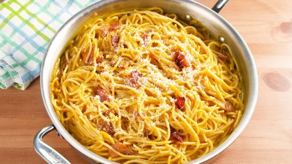 Pumpkin Carbonara Makes The Classic Dish Even More Comforting Default