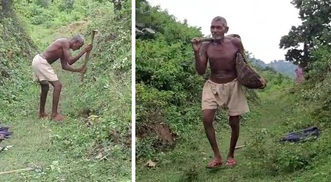 जब तक तोड़ा नहीं तब तक छोड़ा नहीं, 30 साल तक काटता रहा पहाड़ और अब बना दी नहर