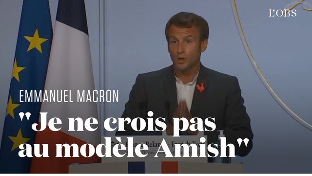 Macron défend la 5G et se moque du modèle Amish des écologistes