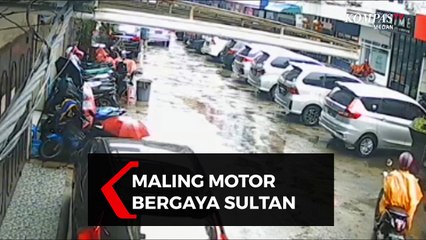 Maling Motor Bergaya Sultan Berhasil Ditangkap di Medan
