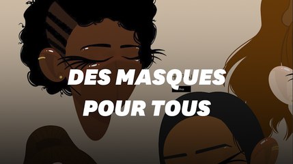 Des masques "chair" pour toutes les carnations, la bonne idée de cette styliste