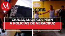 Elementos de la Fuerza Civil son golpeados en Veracruz