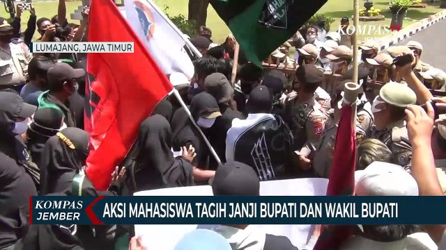 Aksi Mahasiswa Tagih Janji Bupati dan Wakil Bupati