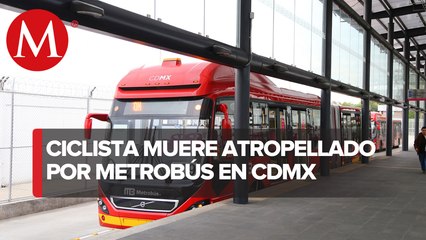 Ciclista muere tras ser atropellado por un Metrobús de la línea 5 en la CdMx