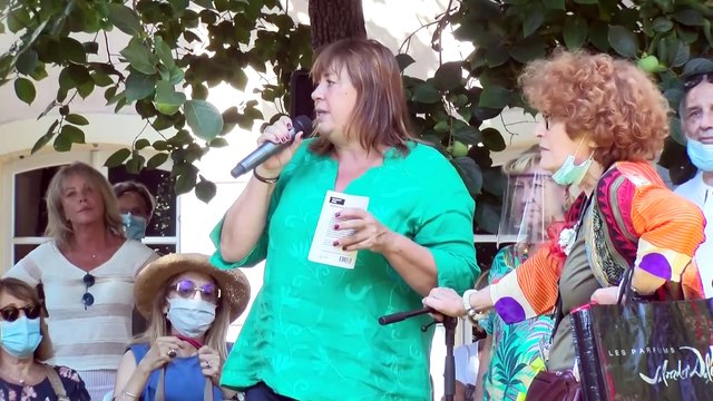 Interview Michèle Bernier à Aix au micro de Davy Moisson